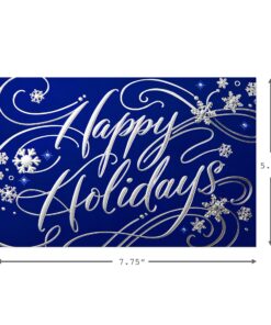 Hallmark Holiday Boxed Cards, Happy Holidays (40 Cards with Envelopes) 40ct Blue Happy Holidays Cards 27 91RBqiJXOML