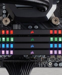 CORSAIR VENGEANCE RGB 32GB (4x8GB) DDR4 3000MHz C15 Desktop Memory - Black RGB - Black 32GB (4x8GB) 39 91RJhZx9u0L