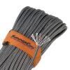 620 LB SurvivorCord Hank, Paracord 550 Type III, Military Grade, Heavy Duty Paracord with 3 Survival Strands, Cordage for Camping, with Survival Firestarter. Black Steel (100 Ft) 100.0 Feet 3 91RKV026EbL