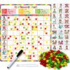 Kanru Behavior Chart for Kids at Home, Magnetic Reward Chart, Responsibility Chart, Chore Chart, Star Chart, Accommodate 1-3 Kids (for Home Use) 49 91RL31A2AZL