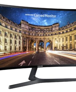 Alternative view of SAMSUNG 23.5” CF396 Curved Computer Monitor, AMD FreeSync for Advanced Gaming, 4ms Response Time, Wide Viewing Angle, Ultra Slim Design, LC24F396FHNXZA, Black 24-Inch DP/HDMI