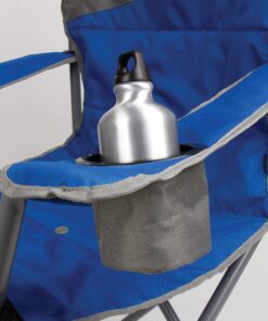 Coleman Big-N-Tall Quad Chair with Cup Holder & Side Pocket, Water-Resistant Oversized Camping Chair Supports up to 600lbs, Great for Tailgating, Camping & Outdoor Use, Carry Bag Included Blue 26 91Ri8k1zTfL