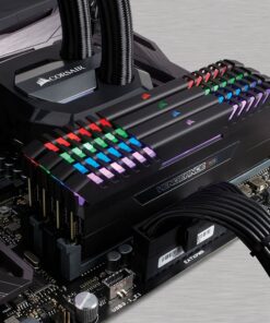 CORSAIR VENGEANCE RGB 32GB (4x8GB) DDR4 3000MHz C15 Desktop Memory - Black RGB - Black 32GB (4x8GB) 38 91Rm2ayjkfL
