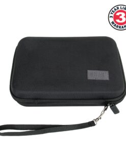 USA GEAR Hard Shell Electronic Organizer Travel Case 7.5 Inch - GPS Cases with Accessory Pocket and Water Resistant Exterior Compatible with Garmin GPS, Chargers, and More Electronics - Black 15 91RmbjajkzL