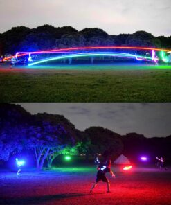 TOSY Flying Disc - 16 Million Color RGB or 36 or 360 LEDs, Extremely Bright, Smart Modes, Auto Light Up, Rechargeable, Cool Fun Christmas, Birthday & Camping Gift for Men/Boys/Teens/Kids, 175g frisbee RGB Disc (Multi-color) 10 91RnuKB VmL 1