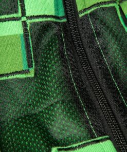 JINX Minecraft Big Boys' Creeper Zip-Up Costume Hoodie, with Mask Small Green 18 91RqAllc4YL