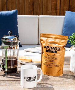 French Press Specialty Coffee, Coarse Ground, Primos Coffee Co (Medium Roast, 12 Oz) Medium Roast 12 Ounce (Pack of 1) 11 91RxHleI8CL