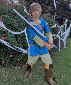 Disguise Men's Link Breath of the Wild Deluxe Adult Costume Medium (38-40) Blue 15 91RxSZPMjvL