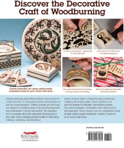 Alternative view of Learn to Burn: A Step-by-Step Guide to Getting Started in Pyrography (Fox Chapel Publishing) Easily Create Beautiful Art & Gifts with 14 Step-by-Step Projects, How-to Photos, and 50 Bonus Patterns