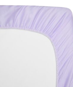 American Baby Company 100% Natural Cotton Percale Fitted Crib Sheet for Standard Crib and Toddler Mattresses, Lavender, Soft Breathable, for Girls 1 Count (Pack of 1) 10 91S1eEBaDSL