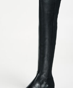 Stuart Weitzman Women's Reserve Tall Boots 4 Black Nappa/Stretch Gabardine 7 91S1qkoSXL
