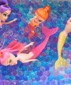 Alternative view of Dew Drops Ocean Water Beads Mermaid Lagoon Tactile Sensory Toys Bin Kit - 4 Mermaid Toy Dolls