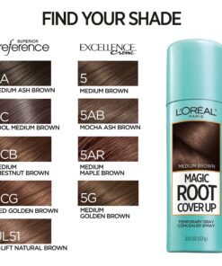 L'Oreal Paris Magic Root Cover Up Gray Concealer Spray Medium Brown 4 oz (2 pack) 2 Count (Pack of 1) 14 91SEFh6f8CL