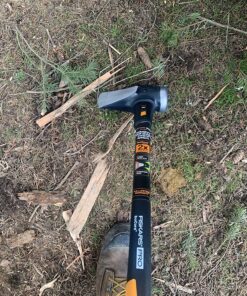 Fiskars IsoCore 8lb. Wood Splitting Maul - 36" Shock Control SoftGrip Handle - Wood Splitter Tool and Maul for Splitting Wedge - Black/Orange Pro IsoCore 8lb Maul 34 91SGCc8MIL