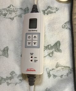 Sunbeam XL Heating Pad for Back, Neck, and Shoulder Pain Relief with Auto Shut Off and 6 Heat Settings, Extra Large 12 x 24", Green 35 91SHFtpZDL