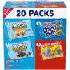 Nabisco Fun Shapes Variety Pack, Barnum's Animal Crackers, Teddy Grahams and CHIPS AHOY! Mini, Christmas Cookies Stocking Stuffers, 20 Snack Packs 1 Ounce (Pack of 20)