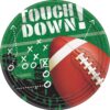Tailgates & Touchdowns Round Paper Plates - 10" (60 Pc) - Ideal for Game Day Celebrations & Parties