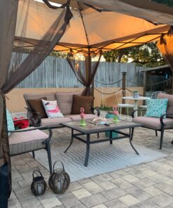 Eurmax Weight Bags for Pop up Canopy Outdoor Shelter,Instant shelter Leg Canopy Weights, Sand Bags, Set of 4 Standard Black 36 91SOsMc2goL