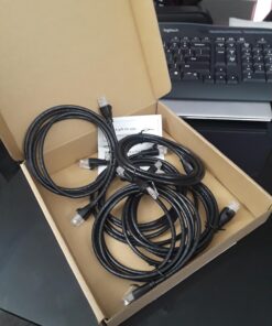 Amazon Basics RJ45 Cat 6 Ethernet Patch Cable, 1Gpbs Transfer Speed, Gold-Plated Connectors, 5 Foot - Pack of 5 5-Pack Black 20 91SSCtpdkjL