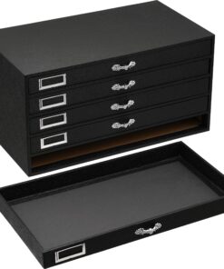 5 Drawer Jewelry Organizer Storage Display Case Box w/Inserts 11 91SXHEiCScL