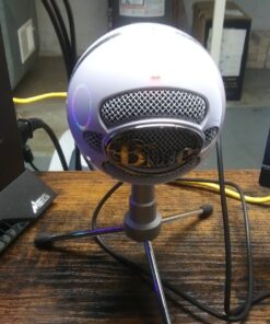 Logitech for Creators Blue Snowball iCE USB Microphone for Gaming, Streaming, Podcasting, Twitch, YouTube, Discord, Recording for PC and Mac, Plug & Play-Black Whiteout 41 91SZIJxrufL