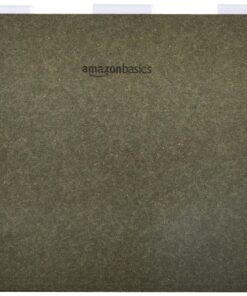 Amazon Basics Hanging File Folders, Letter Size, Standard Green, 1/5-Cut Tabs, 75 Count per box 75 Pack 24 91SazS578aL