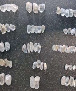 JIC Gem 1 Lb Natural Clear Quartz Crystals Points Bulk Stones and Crystals High Energy Raw White Quartz Crystals Healing Rough Stones Natural Quartz Cluster with Box 1LB 89 91SbLK6r PL