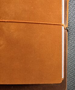 Pocket Travelers Notebook, Refillable Leather Travel Journal for Men & Women, Notebook Cover for Field Notes, Moleskine Small 3.5 x 5.5 Inches, Brown 56 91ScCCmhnGL 1