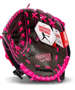 Franklin Sports Girls Softball Glove - Women's Windmill Fastpitch + Slowpitch Softball Glove Right Hand Throw 11" Pink 16 91SeXM0UgCL