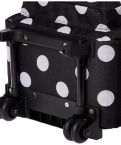 Rockland Double Handle Rolling Backpack, Black Dot, 17-Inch 24 91SffIrDOGL