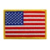 American Flag Embroidered Patch Gold Border USA United States of America Military Uniform Emblem 43 91Sk 28J4vL