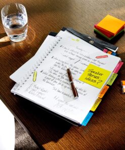 Post-it Notes, 3x3 in, 18 Pads, America's #1 Favorite Sticky Notes, Jaipur Collection, Bold Colors (Green, Yellow, Orange, Purple, Blue), Clean Removal, Recyclable (654-18BRCP) 14 91SlXidJcZL