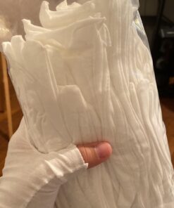 Cotton Gloves, 30 Pcs White Cotton Gloves for Dry Hands Moisturizing Eczema, Washable Cotton Gloves for Men and Women, Stretchable Cloth Gloves for Coin Jewelry Silver Inspection 15 PAIRS 37 91Sot5XyPkL