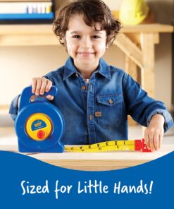 Learning Resources Pretend Play 3" Long Tape Measure - Ages 3+ Kids Measuring Tape, Measuring Tape Retractable, Educational Toys for Kids Tape Measure, 3 Feet 28 91SqXkxSorL