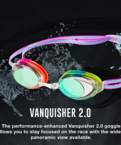 Speedo Unisex-Child Swim Goggles Vanquisher 2.0 Junior Mirrored Blue 15 91Sy6TBzI5L