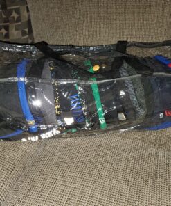 Houseables Baseball Cap Storage Bag, Hat Organizer Case, 23" x 6" x 8", Clear Plastic, Caps Holder, Moisture & Dust Proof, Black Handles, Box w/Zipper Closure, Stores & Racks 22 Hats, Dirt Protection 25 91SyMWr5a L 1