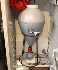 FASTFERMENT - FFT FastFerment Conical Fermenter 7.9 Gallon HomeBrew Kit BPA Free Food grade Primary Carboy Fermenter: Beer Brewing, Wine Fermentation or a Hard Cider brewing kit. Wall mount included 22 91T1beVtL