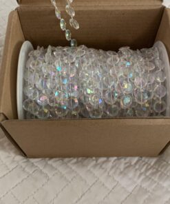 KUPOO 99 ft Clear Crystal Like Beads by The roll - Wedding Decorations (Colorful) 33 91T1s9 9FtL