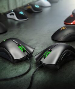 Razer DeathAdder Essential Gaming Mouse: 6400 DPI Optical Sensor - 5 Programmable Buttons - Mechanical Switches - Rubber Side Grips - Classic Black 24 91T7sbFJLzL 1