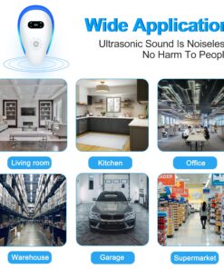 Avantaway Ultrasonic Pest Repeller, Indoor Pest Control for Mosquito, Mouse, Cockroach, Bug, Roach,Upgraded Electronic Plug-in Insect Repellent for House, Garages, Warehouses, Offices, Hotel,6 Pack WHITE 14 91T9cDNvflL