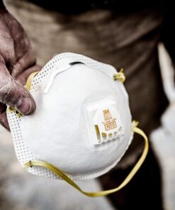 3M 8511 Paint Sanding Valved N95 Respirator, Cool Flow Valve, Disposable-Lightweight Design, 2-Pack 2 pack 22 91TCKDAUpPL