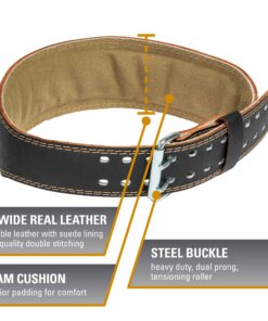 Harbinger Gym Weightlifting Belt Black Medium 9 91TJq2XBW6L