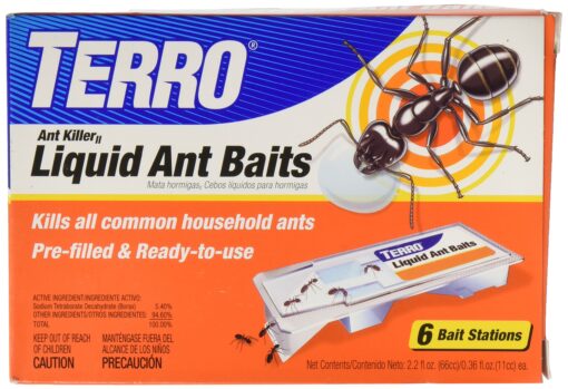 Terro Liquid Ant Killer Baits(6 Bait Stations Net Contents 2.2fl.oz/0.36fl.oz)