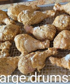 Ultra Cuisine Heavy Duty Cooling Rack for Cooking and Baking - 100% Stainless Steel Baking Rack & Wire Cooling Rack - Cookie Cooling Racks for Baking - Food Safe - Fits Half Sheet Pans - 11.5" x 16.5" 11.5x16.5 inches 51 91TRHKj 8TL 1