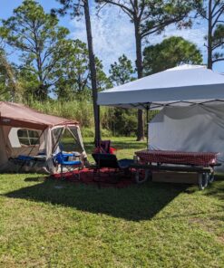 Wenzel Klondike 8 Person Water Resistant Tent with Convertible Screen Room for Family Camping Grey/Taupe 52 91TRY13KarL