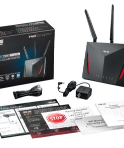 ASUS AC2900 WiFi Gaming Router (RT-AC86U) - Dual Band Gigabit Wireless Internet Router, WTFast Game Accelerator, Streaming, AiMesh Compatible, Included Lifetime Internet Security, Adaptive QoS 23 91TTPblx8NL