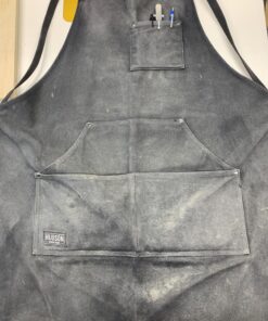 Hudson Durable Goods - Waxed Canvas Apron - Black Apron for Men and Women - With Pockets & Crossback 35 91TTQWCxDL