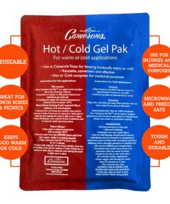 Hot or Cold Gel Pack - XL Ice & Heating Pack (8"x11") - Large Reusable Paks for Warm & Cold Compress, Treating Injuries, Physical Therapy - Keeps Food at Desired Temperature Warm or Cold for Hours 1 11 91TcSHRPG7L 1