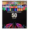 U.S. Art Supply 50 Piece Adult Coloring Book Artist Grade Colored Pencil Set -Vibrant Colors, Smooth Art Drawing, Sketching, Shading, Blending - Fun Activities for Kids, Students, Adults, Beginners 50 Pencil Set 45 91TkCa0VoCL