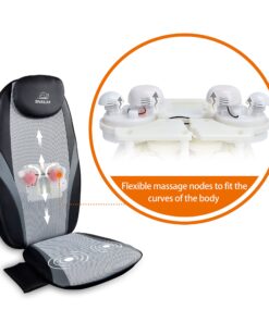 Snailax Shiatsu Massage Cushion with Heat Massage Chair Pad Kneading Back Massager for Home Office Seat use Black SL-256 25 91TojGi9OJL